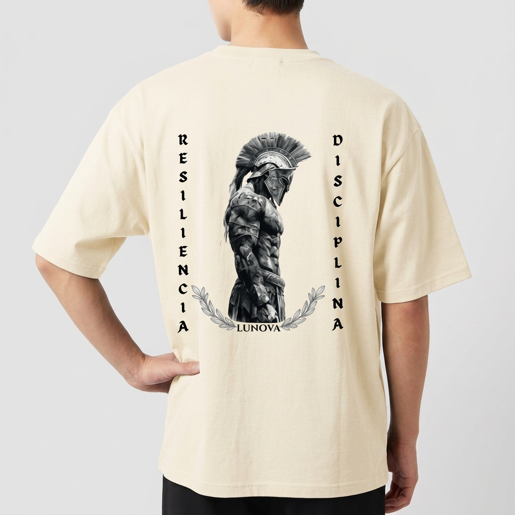 "LUNOVA - Invictus" Camiseta Oversized Básica