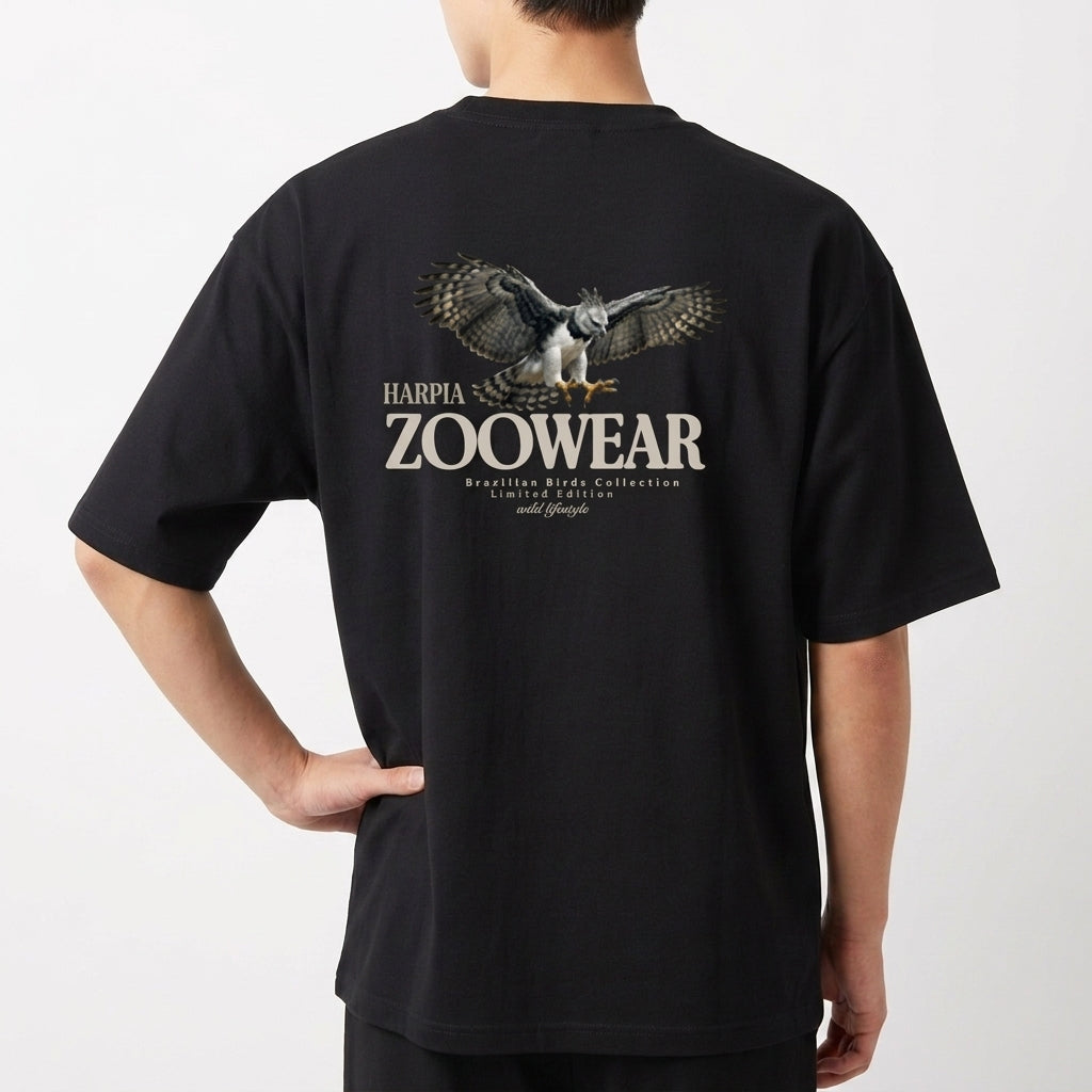 "Brazilian Birds Collection - Harpia" Camiseta Oversized Básica
