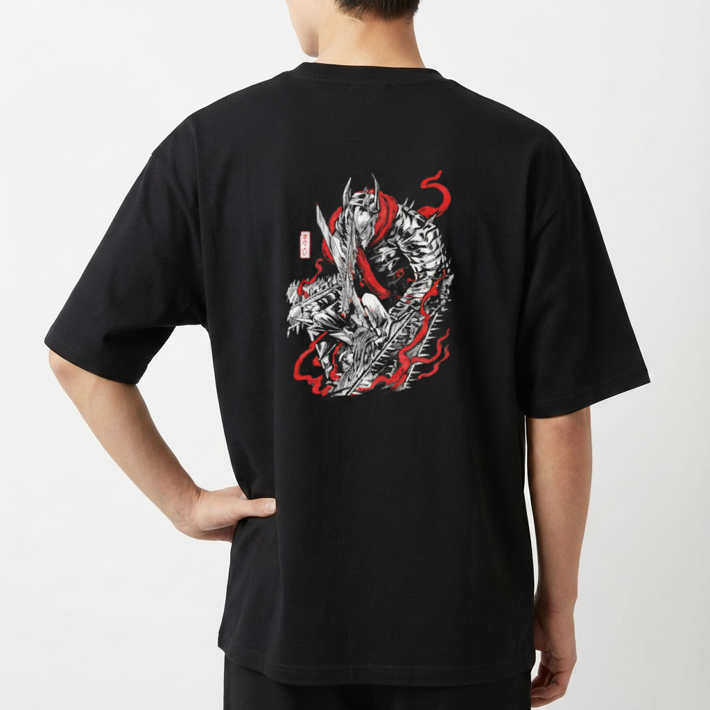 "Camiseta Chainsaw Man Oversized" Camiseta Oversized Básica