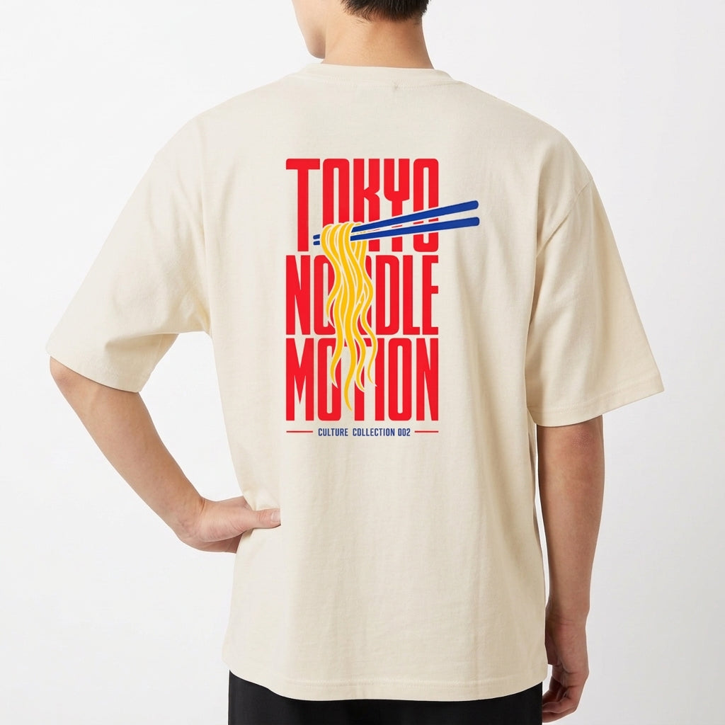 "Camiseta Over - Culture 002 - Tokyo Noodle Motion" Camiseta Oversized Básica