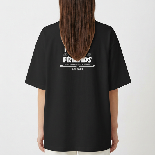 "OVERSIZED // MAKE MONEY AND FRIENDS" Camiseta Oversized Premium