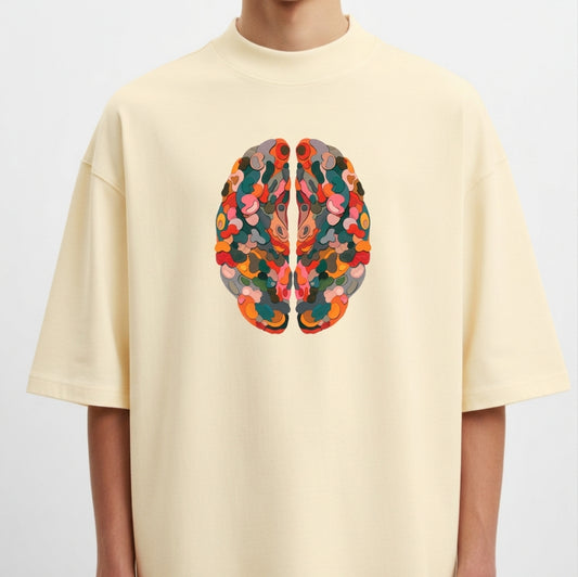 "T-shirt Brain" Camiseta Oversized Premium