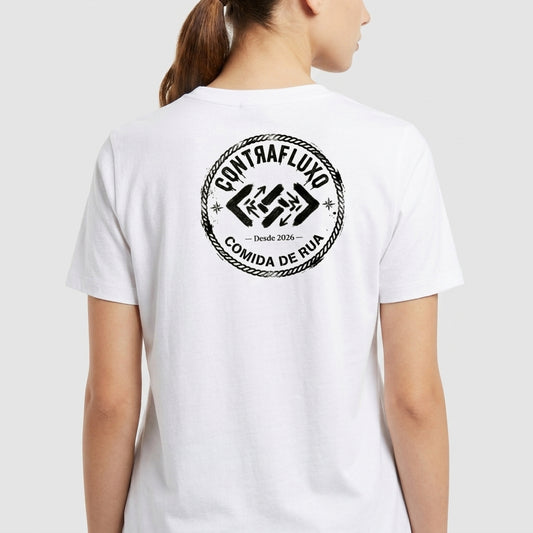 "ContraFluxo" Camiseta Premium Unissex