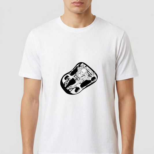 "Camiseta Branca Kart - Ranmi Race Store" Camiseta Premium Unissex