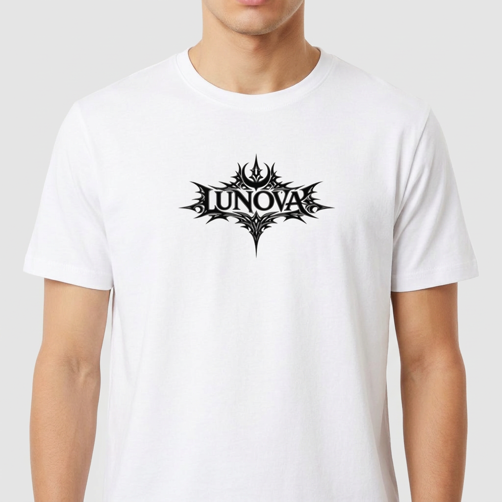 "LUNOVA- Genesis Tee - Signature Logo" Camiseta Premium Unissex