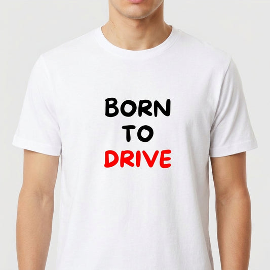 "BORN TO DRIVE" Camiseta Premium Unissex