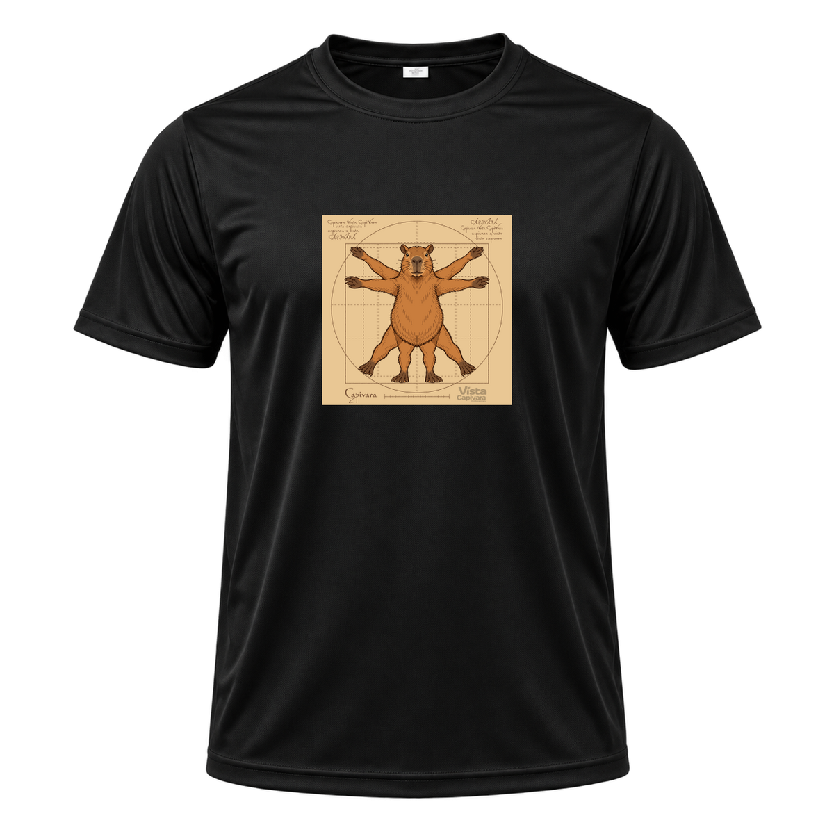 "Capivara Vitruviana DTF" Camiseta Dryfit Masculina Basic