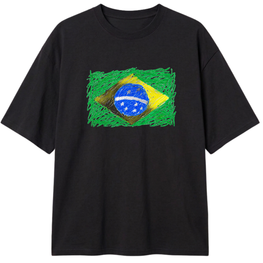 "Brazil" Camiseta Oversized Classic