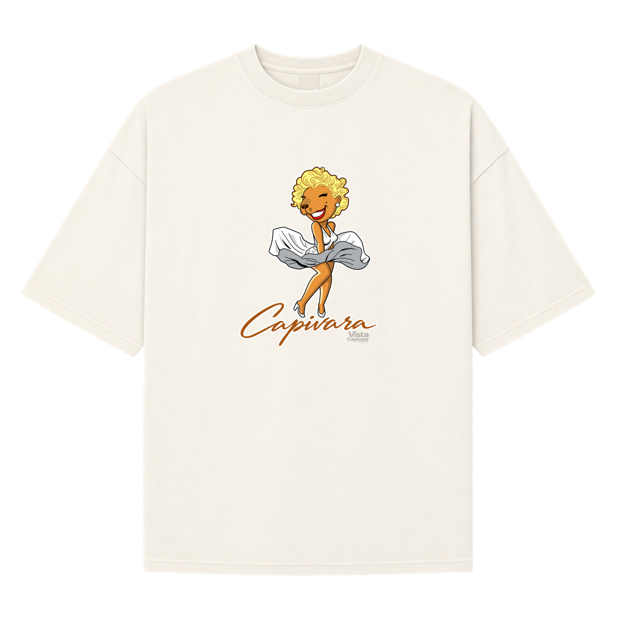 "Capivara Fatal DTF" Camiseta Oversized Suedine 220g