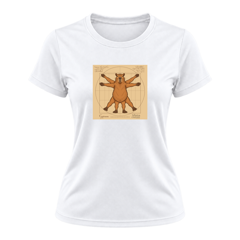 "Capivara Vitruviana DTF" Camiseta Dryfit Feminina Basic
