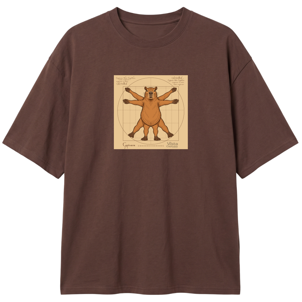 "Capivara Vitruviana DTF" Camiseta Oversized Classic