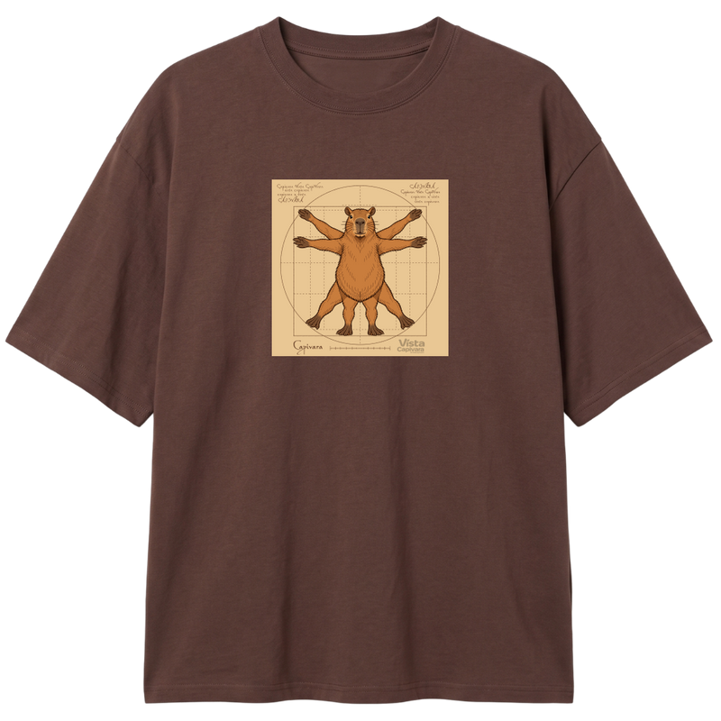 "Capivara Vitruviana DTF" Camiseta Oversized Classic