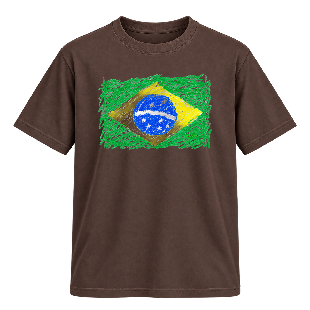 "Brazil" Camiseta Regular Suedine