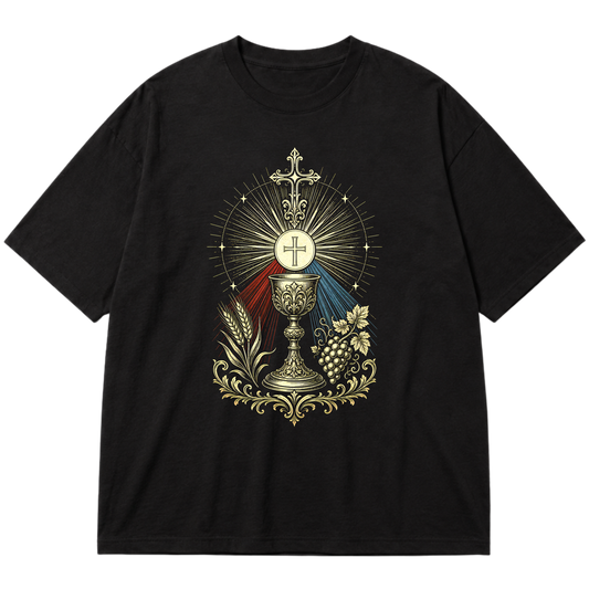 "Eucaristia" Oversized Premium 96% algodão 4% Elastano