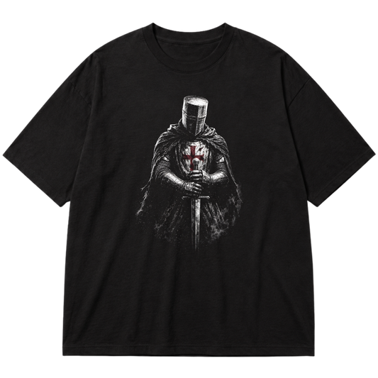 "Cavaleiro Templário" Oversized Premium 96% algodão 4% Elastano