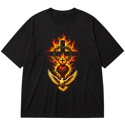 "Sagrado Coração de Jesus" Oversized Premium 96% algodão 4% Elastano