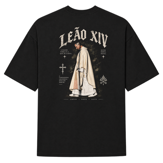 "Oversized - Leão XlV" Camiseta Oversized Suedine 220g