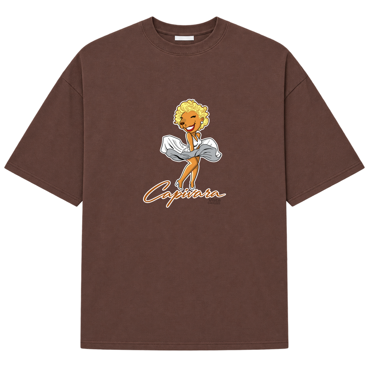 "Capivara Fatal DTF" Camiseta Oversized Suedine 220g