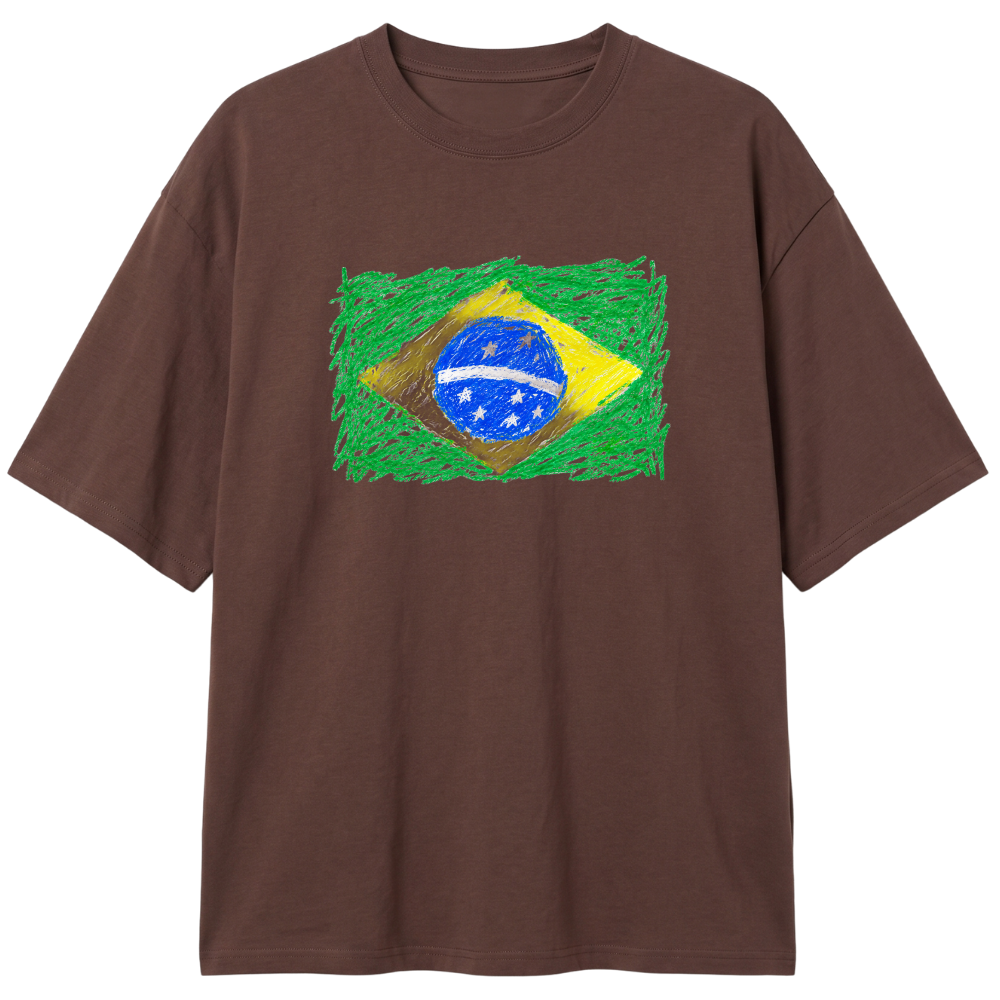 "Brazil" Camiseta Oversized Classic