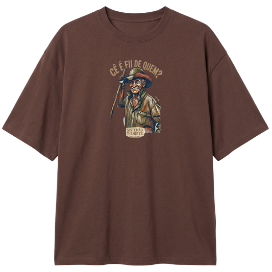 "Estampa/FII DE QUEM" Camiseta Oversized Classic