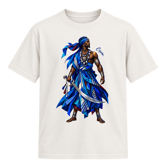 "Ogum - Art Orixás - Camiseta Suedine" Camiseta Regular Suedine