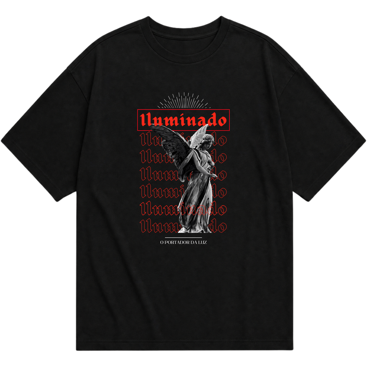 "Camiseta Oversized Iluminado" Camiseta Oversized Básica