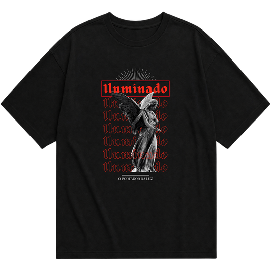 "Camiseta Oversized Iluminado" Camiseta Oversized Básica