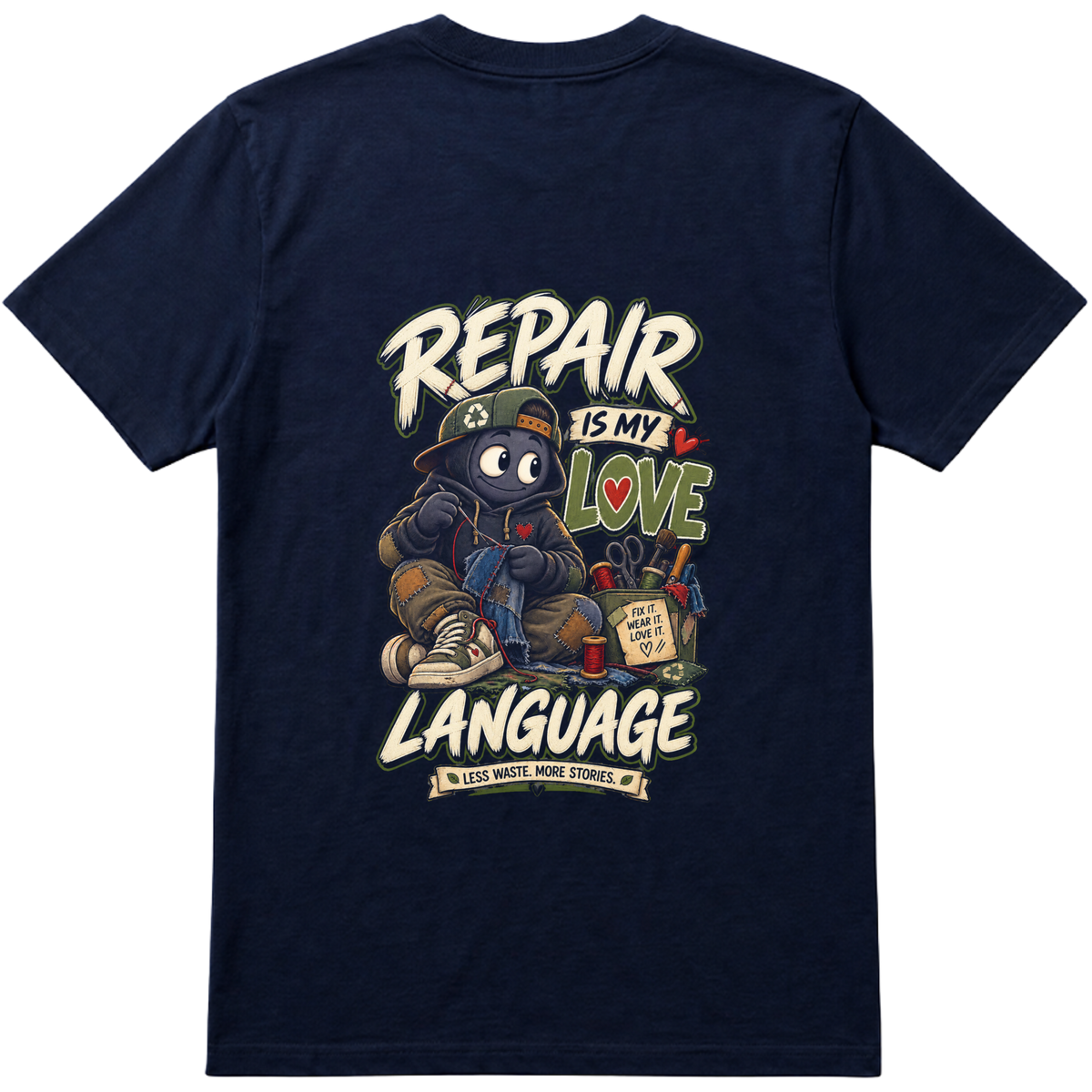 "Repair Ecohumor" Camiseta regular básica