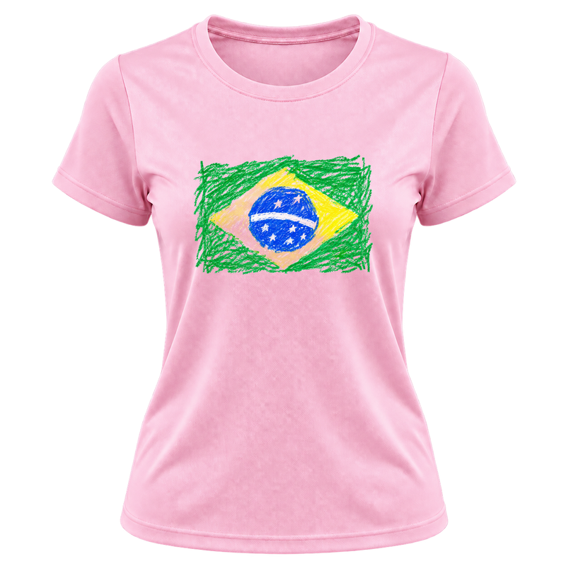 "Brazil" Camiseta Dryfit Feminina Basic