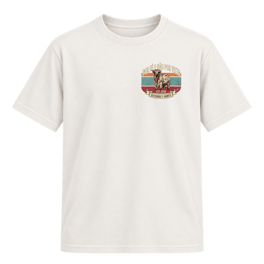 "Estampa/POR FÉ" Camiseta Regular Suedine