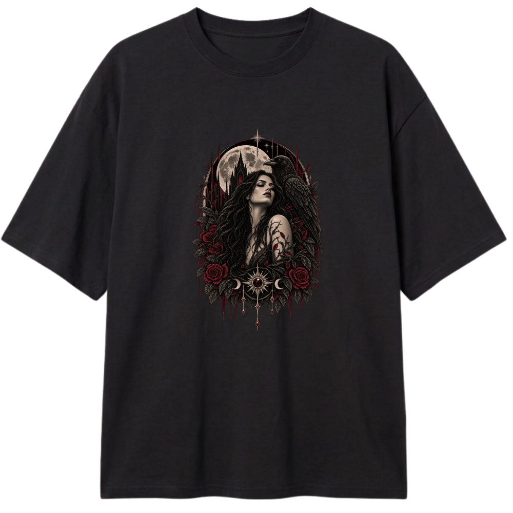 "Crow's Vision" Camiseta Oversized Classic