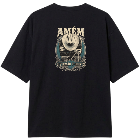 "Estampa/AMÉM" Camiseta Oversized Classic