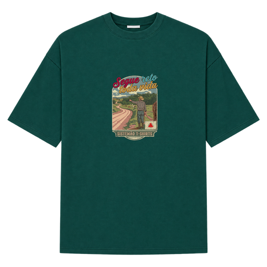 "Estampa/SEGUE RETO" Camiseta Oversized Suedine 220g
