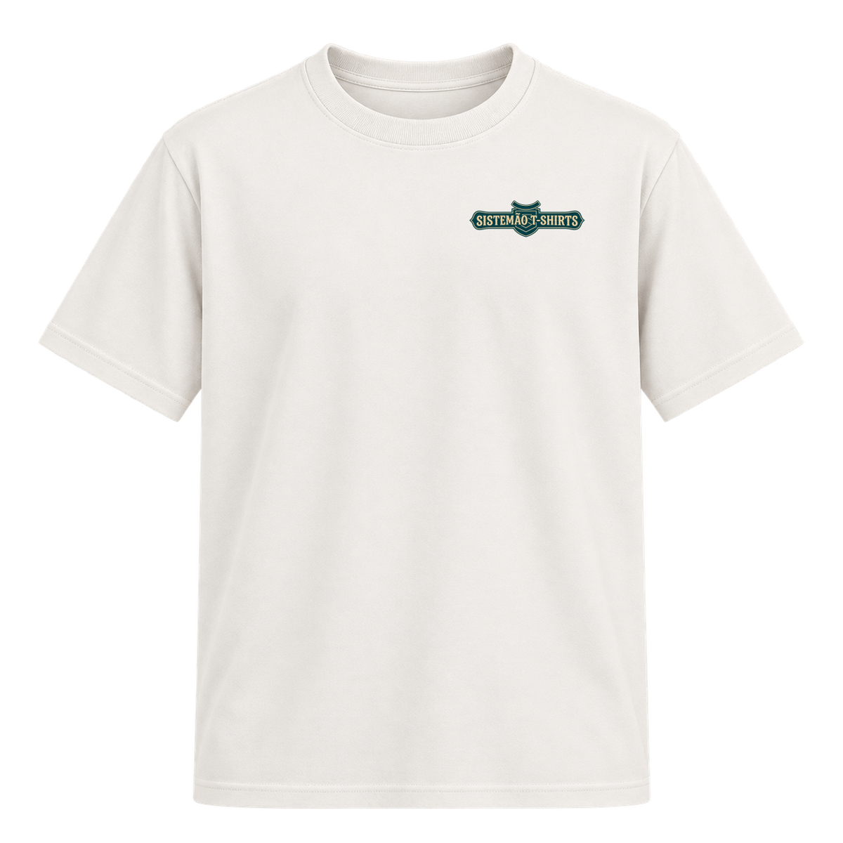 "Estampa/AMÉM" Camiseta Regular Suedine