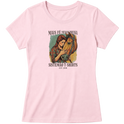 "Estampa /MAIS FÉ" Blusa Baby Look