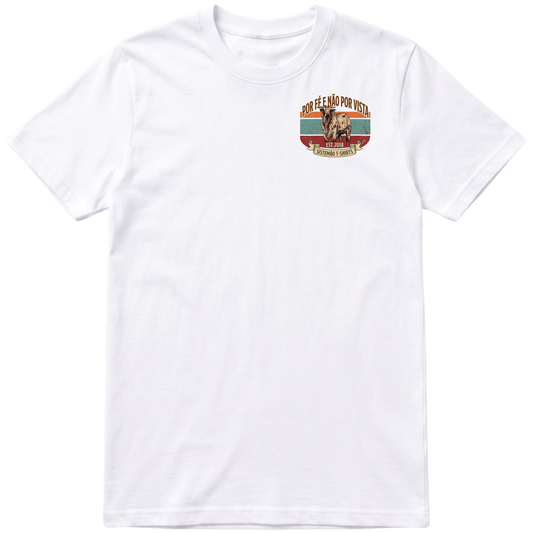 "Estampa/POR FÉ" Camiseta Premium Unissex Bunker Studios