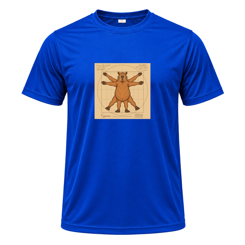 "Capivara Vitruviana DTF" Camiseta Dryfit Masculina Basic