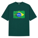 "Brazil" Camiseta Oversized Suedine 220g