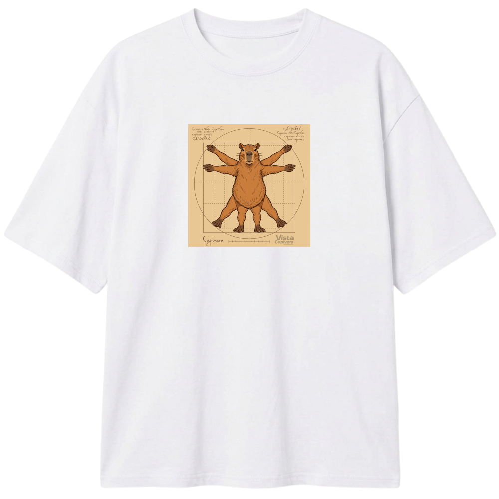 "Capivara Vitruviana DTF" Camiseta Oversized Classic