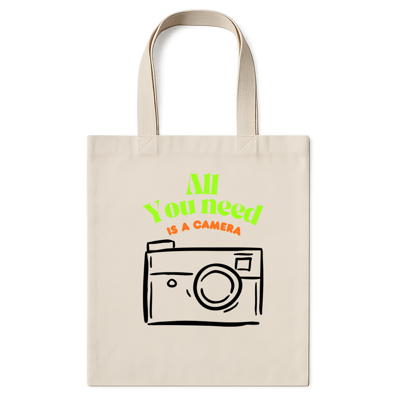 "All you need is a camera - Ecobag" Ecobag