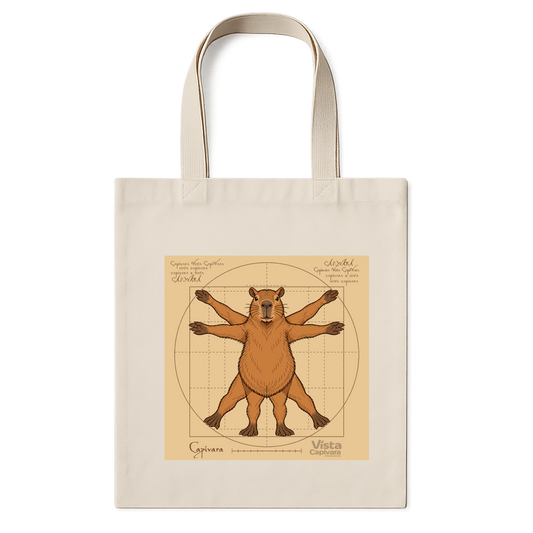 "Capivara Vitruviana DTF" Ecobag