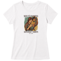 "Estampa /MAIS FÉ" Blusa Baby Look