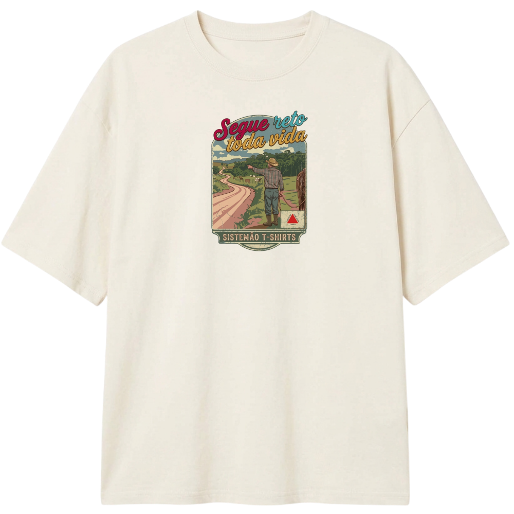 "Estampa/SEGUE RETO" Camiseta Oversized Classic