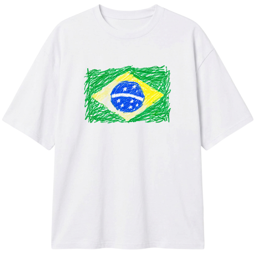 "Brazil" Camiseta Oversized Classic
