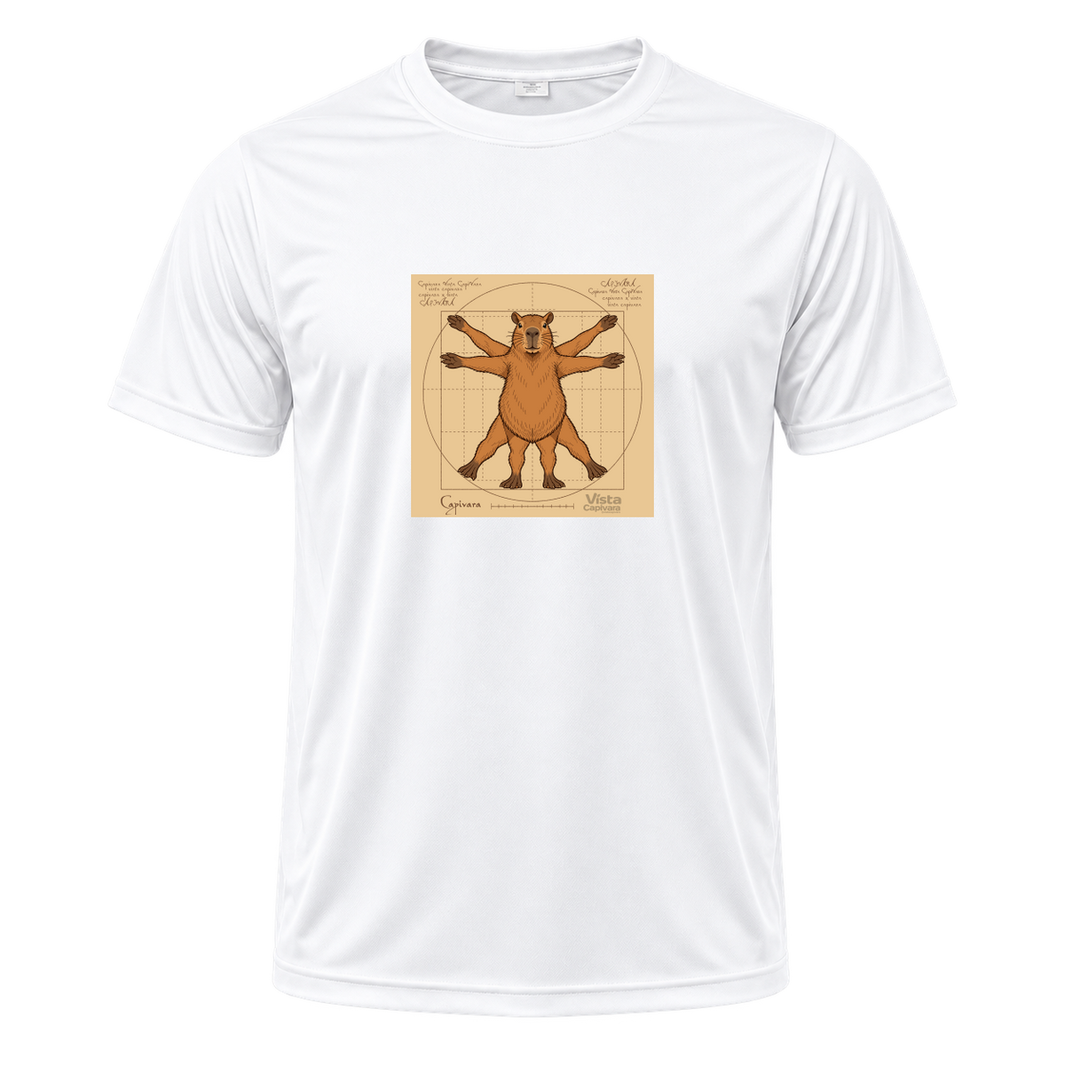 "Capivara Vitruviana DTF" Camiseta Dryfit Masculina Basic