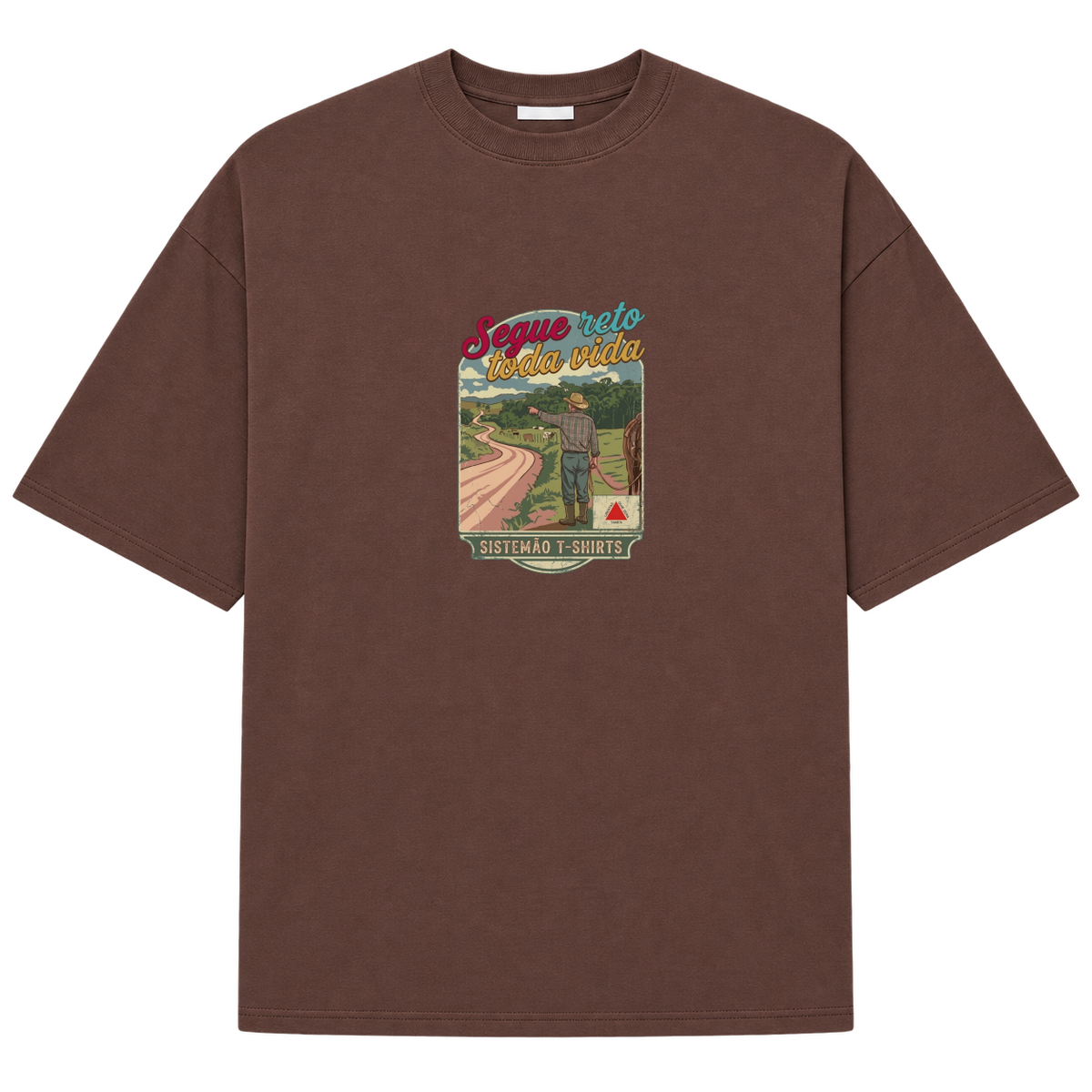 "Estampa/SEGUE RETO" Camiseta Oversized Suedine 220g