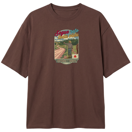 "Estampa/SEGUE RETO" Camiseta Oversized Classic