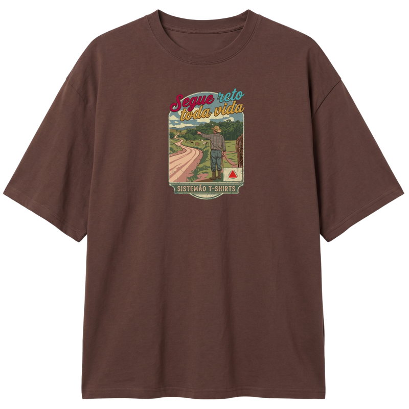 "Estampa/SEGUE RETO" Camiseta Oversized Classic
