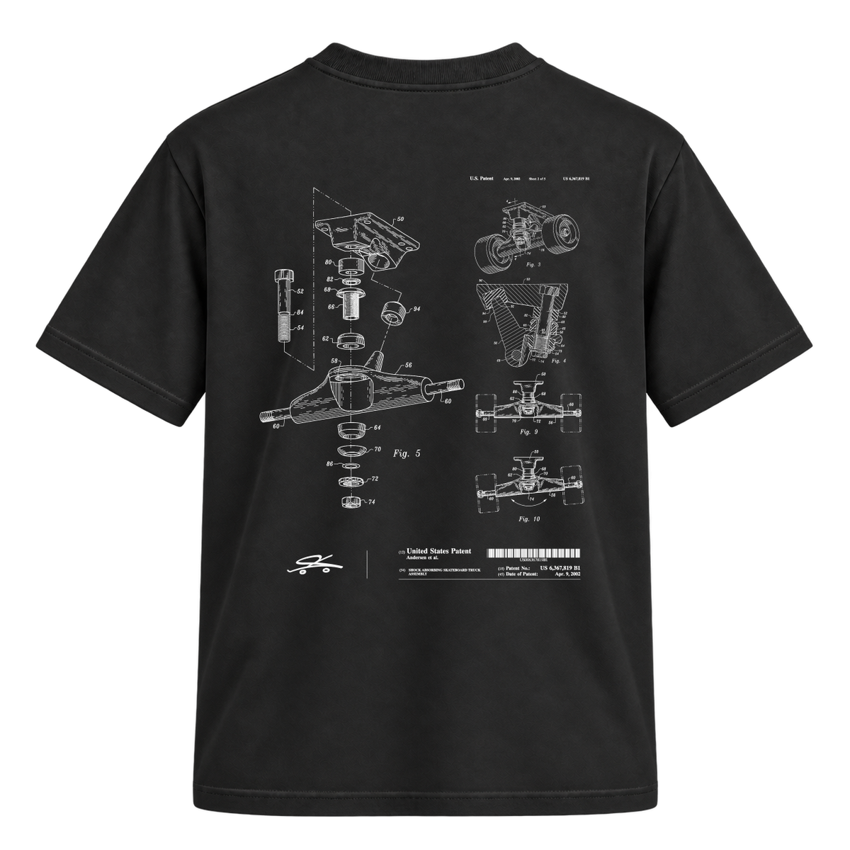 "SKATE TRUCK PROJECT" Camiseta Regular Suedine