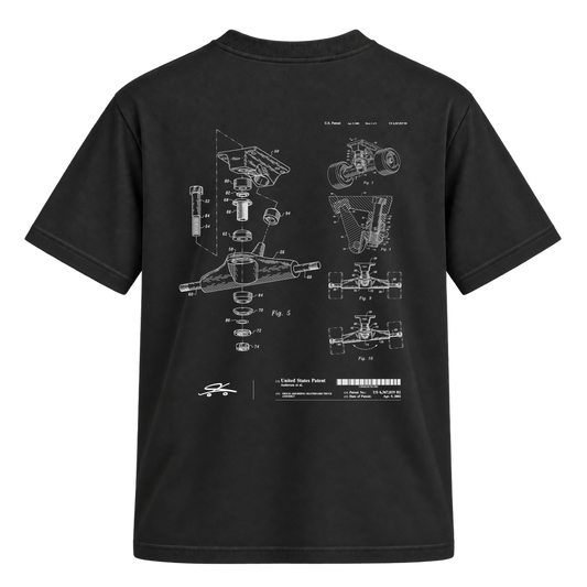 "SKATE TRUCK PROJECT" Camiseta Regular Suedine